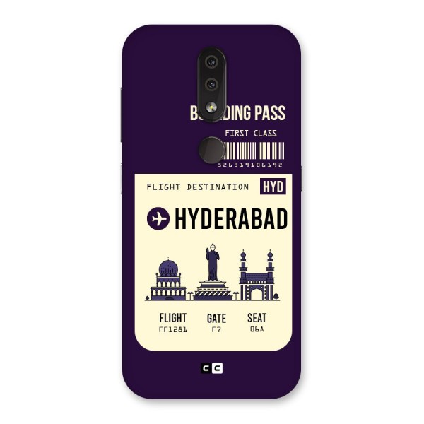 Hyderabad Boarding Pass Back Case for Nokia 4.2