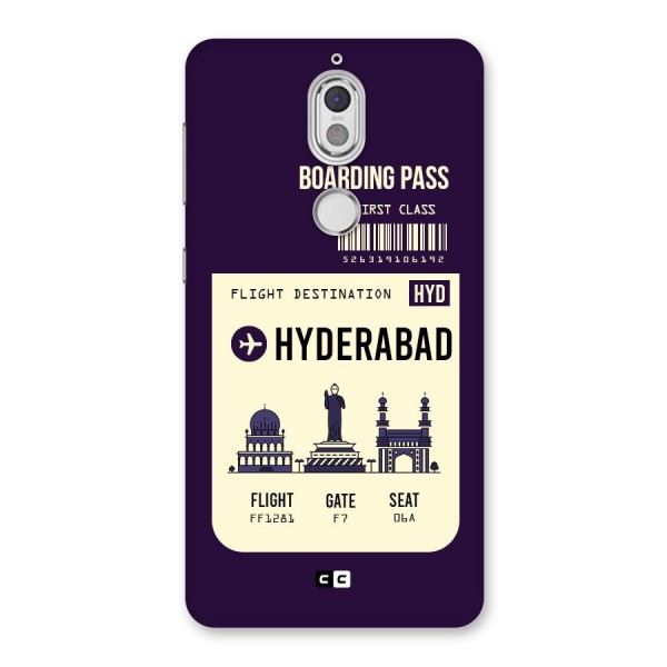 Hyderabad Boarding Pass Back Case for Nokia 7