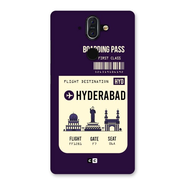 Hyderabad Boarding Pass Back Case for Nokia 8 Sirocco