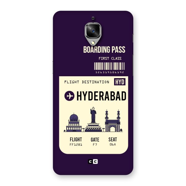 Hyderabad Boarding Pass Back Case for OnePlus 3