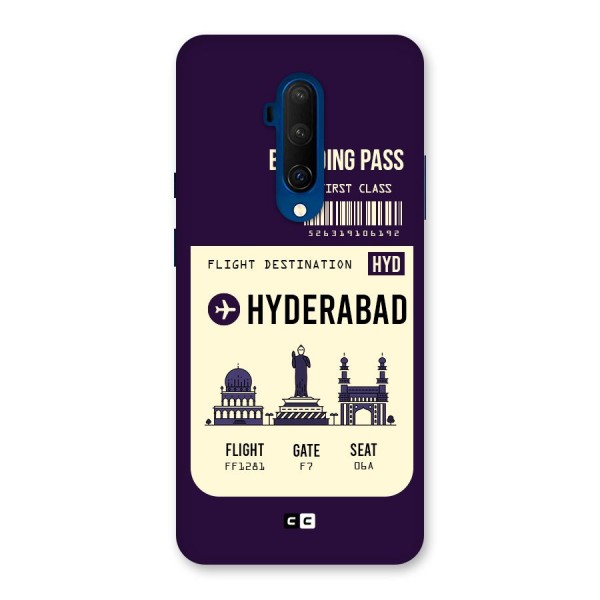 Hyderabad Boarding Pass Back Case for OnePlus 7T Pro