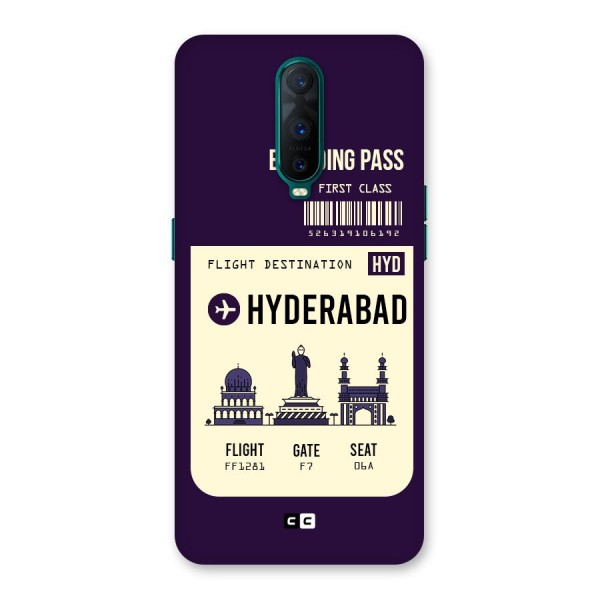Hyderabad Boarding Pass Back Case for Oppo R17 Pro