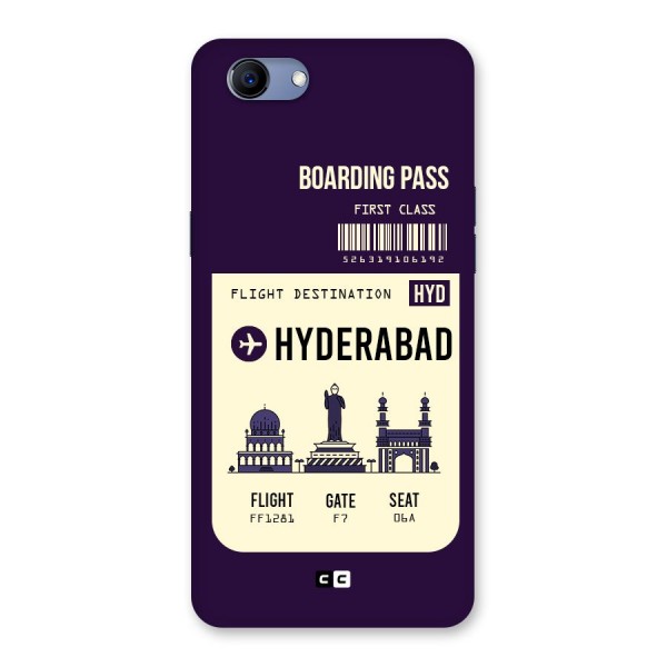 Hyderabad Boarding Pass Back Case for Oppo Realme 1