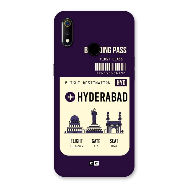 Hyderabad Boarding Pass Back Case for Realme 3