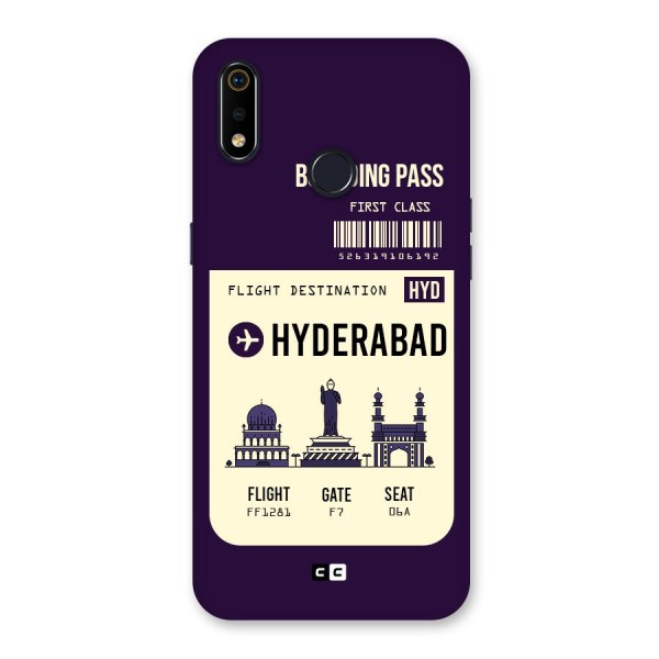 Hyderabad Boarding Pass Back Case for Realme 3i