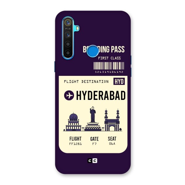 Hyderabad Boarding Pass Back Case for Realme 5