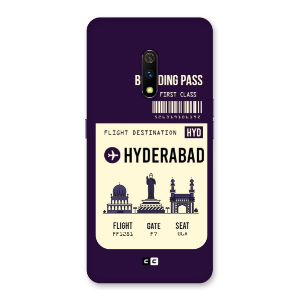 Hyderabad Boarding Pass Back Case for Realme X