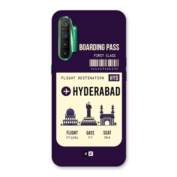 Hyderabad Boarding Pass Back Case for Realme X2