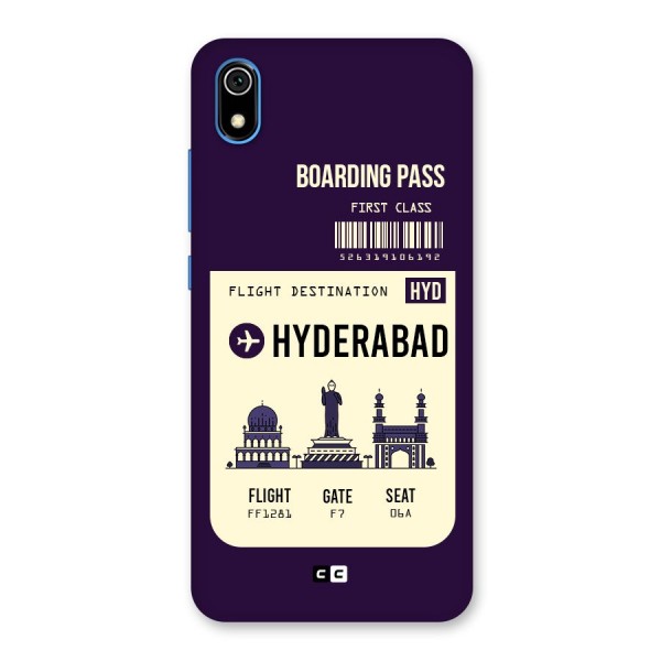 Hyderabad Boarding Pass Back Case for Redmi 7A