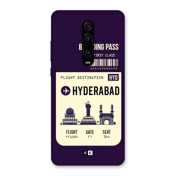 Hyderabad Boarding Pass Back Case for Redmi K20