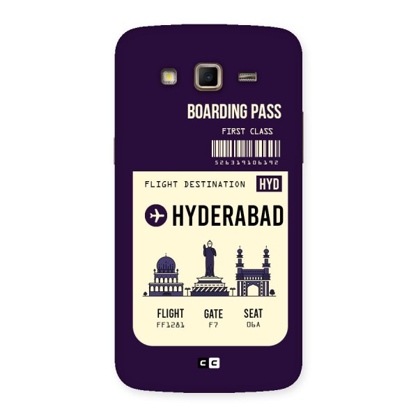 Hyderabad Boarding Pass Back Case for Samsung Galaxy Grand 2