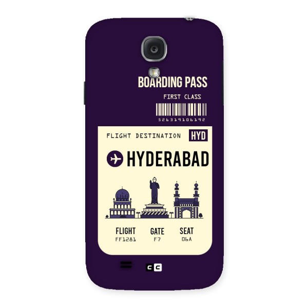 Hyderabad Boarding Pass Back Case for Samsung Galaxy S4