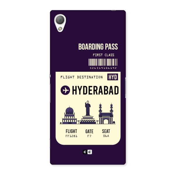 Hyderabad Boarding Pass Back Case for Sony Xperia Z3