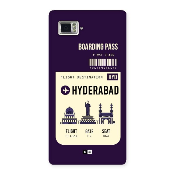 Hyderabad Boarding Pass Back Case for Vibe Z2 Pro K920