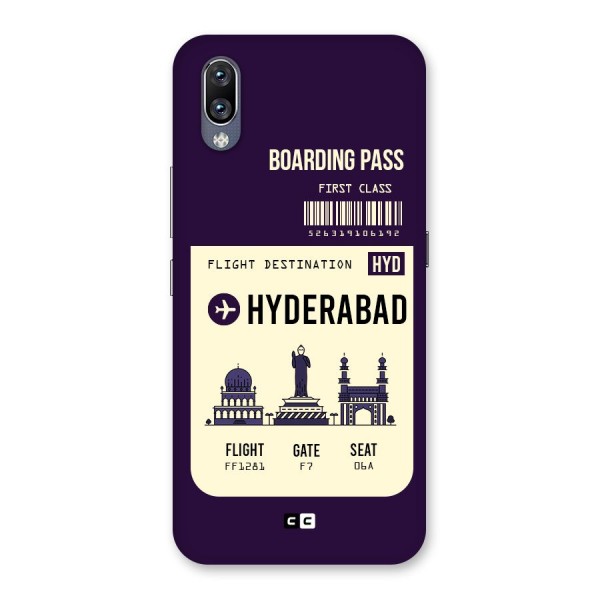 Hyderabad Boarding Pass Back Case for Vivo NEX