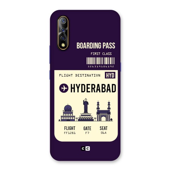 Hyderabad Boarding Pass Back Case for Vivo S1