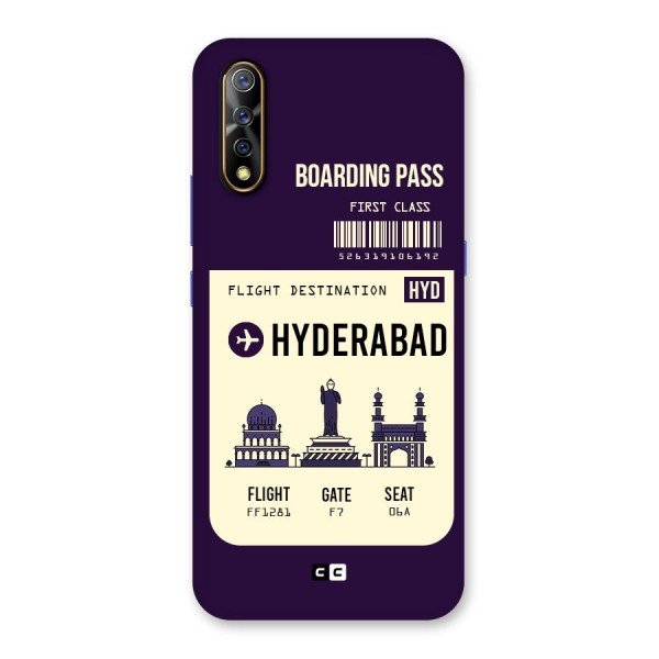 Hyderabad Boarding Pass Back Case for Vivo S1
