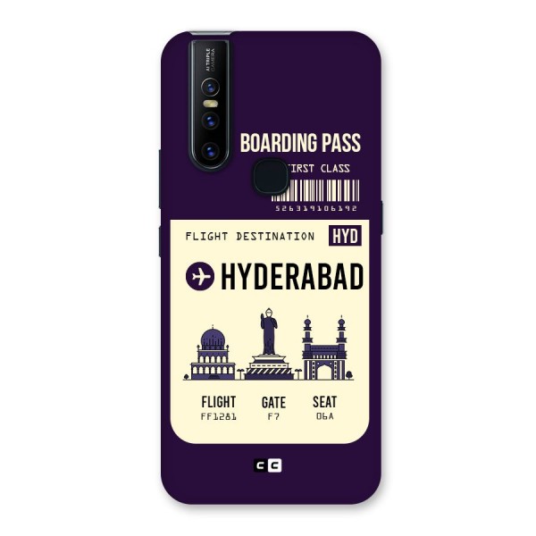 Hyderabad Boarding Pass Back Case for Vivo V15