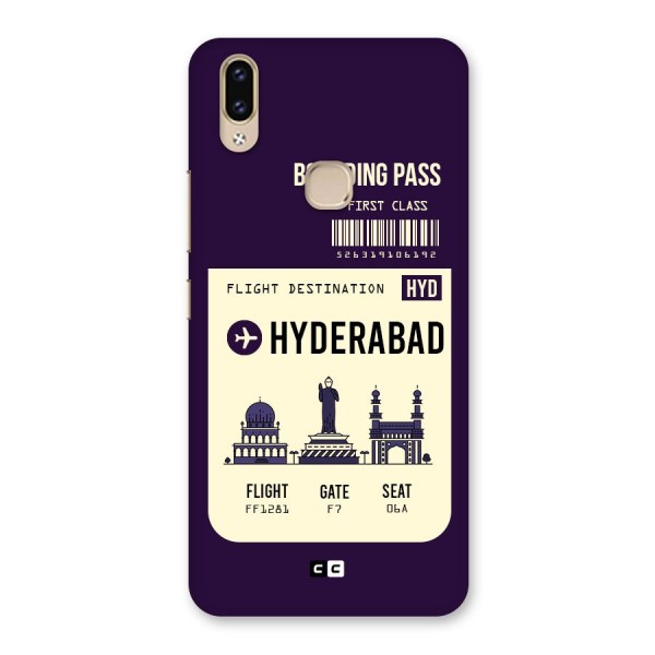 Hyderabad Boarding Pass Back Case for Vivo V9 Youth