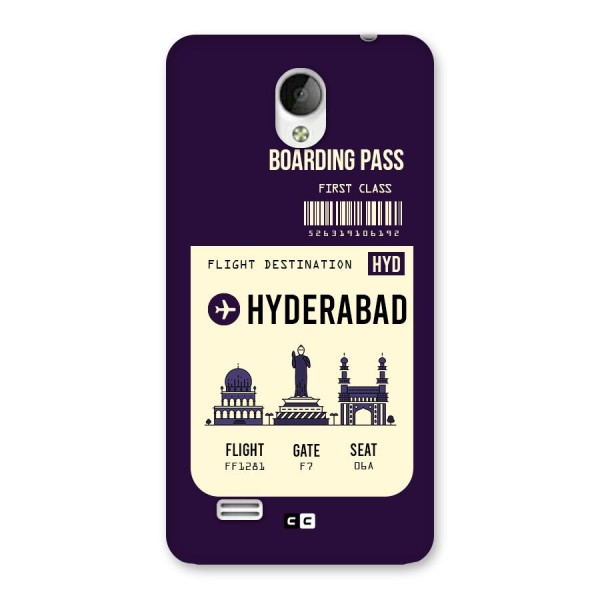 Hyderabad Boarding Pass Back Case for Vivo Y21