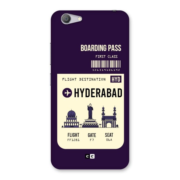 Hyderabad Boarding Pass Back Case for Vivo Y53