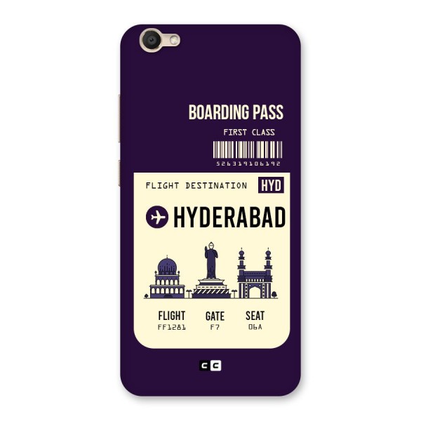 Hyderabad Boarding Pass Back Case for Vivo Y67