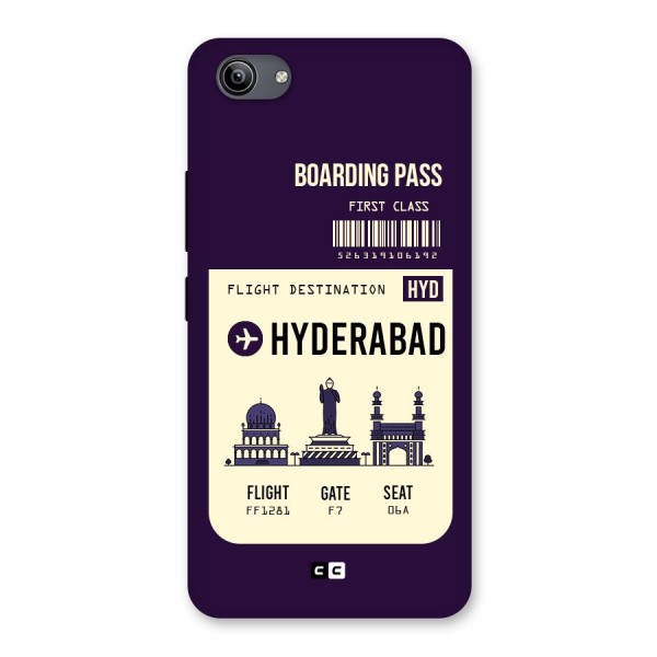Hyderabad Boarding Pass Back Case for Vivo Y81i