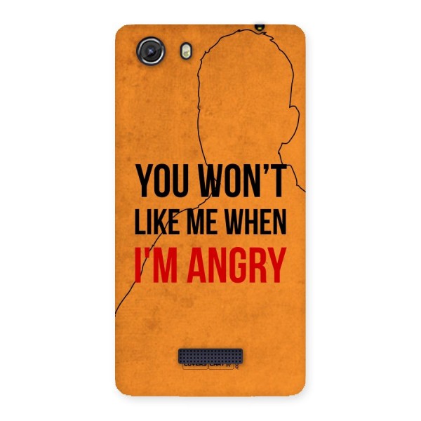 I m Angry Back Case for Micromax Unite 3