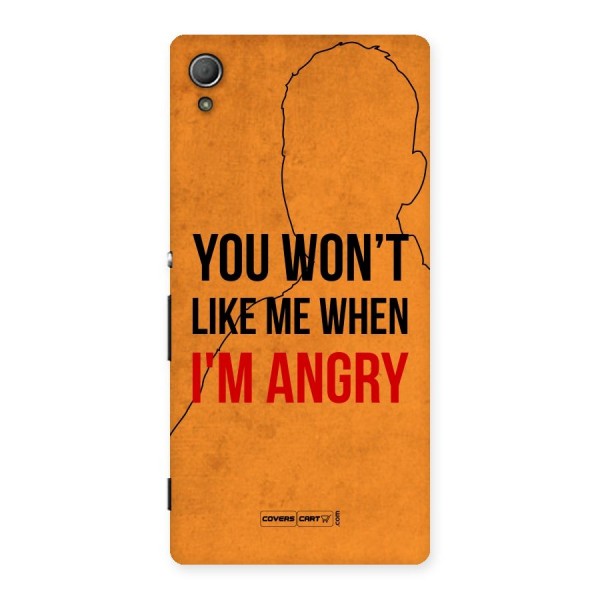 I m Angry Back Case for Xperia Z4