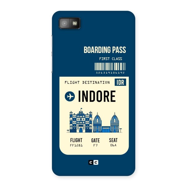 Indore Boarding Pass Back Case for Blackberry Z10