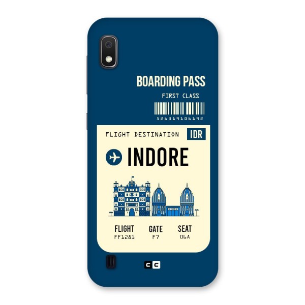 Indore Boarding Pass Back Case for Galaxy A10