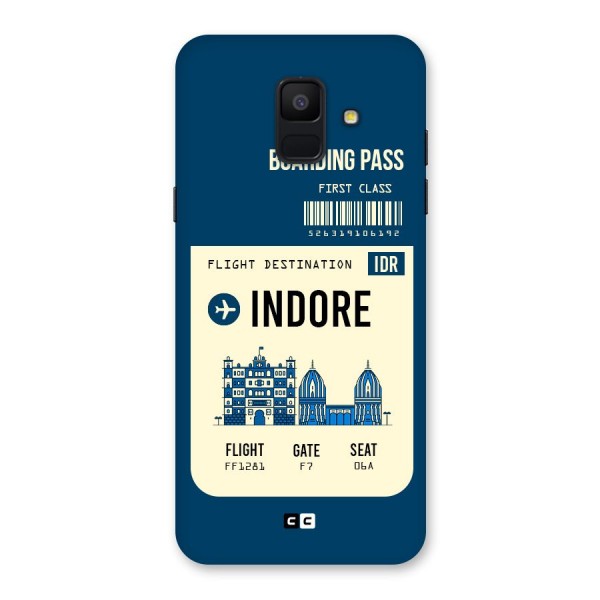 Indore Boarding Pass Back Case for Galaxy A6 (2018)