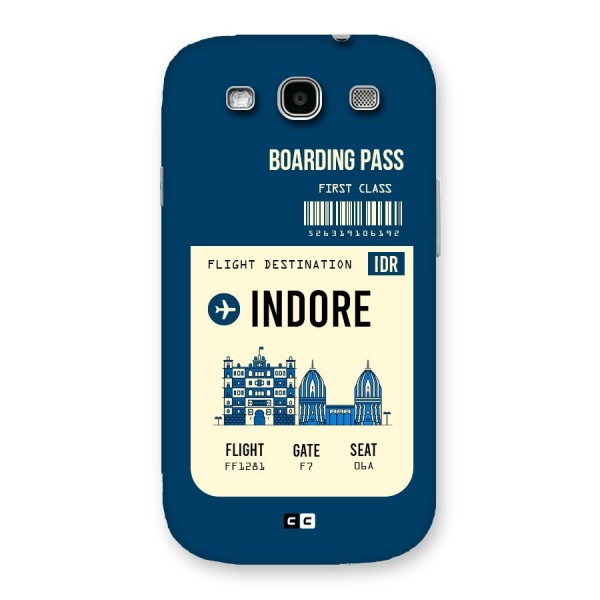 Indore Boarding Pass Back Case for Galaxy S3