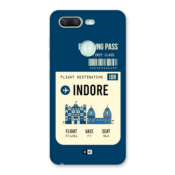 Indore Boarding Pass Back Case for Gionee S10
