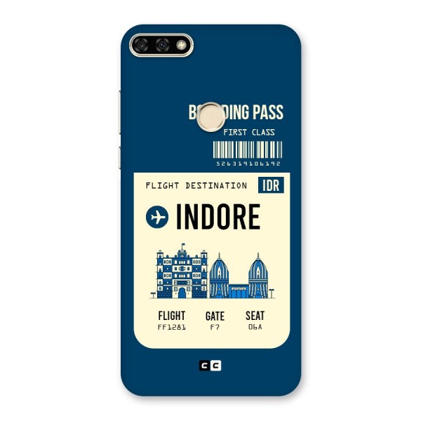 Indore Boarding Pass Back Case for Honor 7A