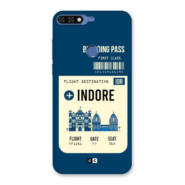 Indore Boarding Pass Back Case for Honor 7C