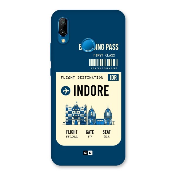 Indore Boarding Pass Back Case for Huawei P20 Lite