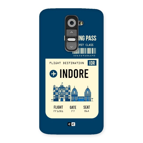 Indore Boarding Pass Back Case for LG G2