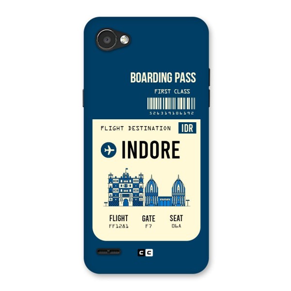 Indore Boarding Pass Back Case for LG Q6