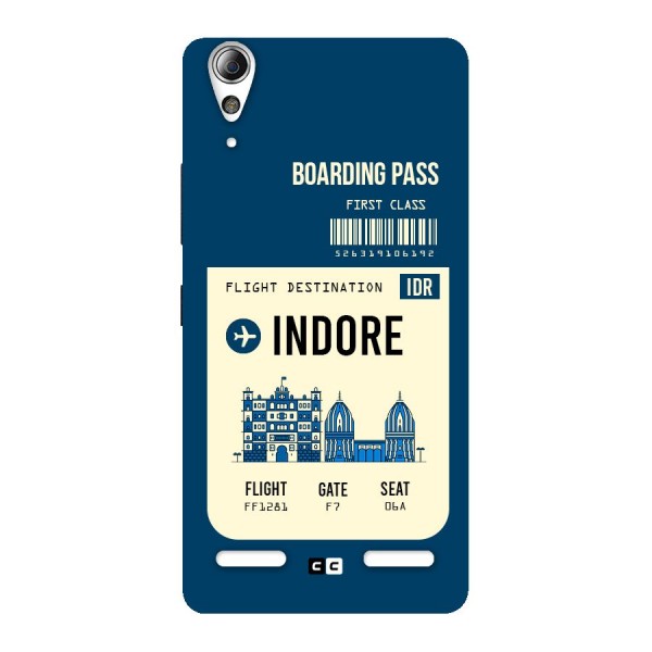 Indore Boarding Pass Back Case for Lenovo A6000