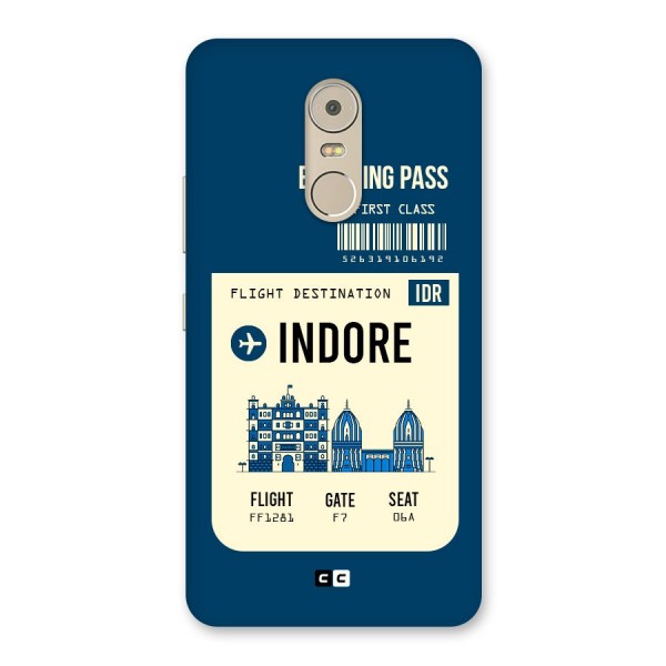 Indore Boarding Pass Back Case for Lenovo K6 Note