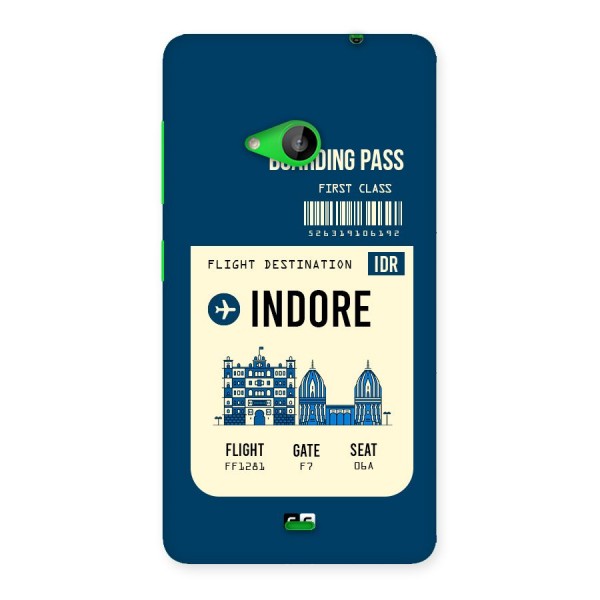 Indore Boarding Pass Back Case for Lumia 535