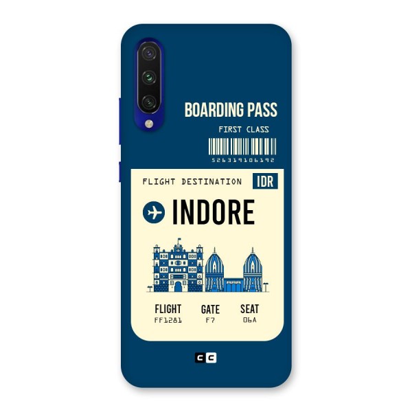 Indore Boarding Pass Back Case for Mi A3
