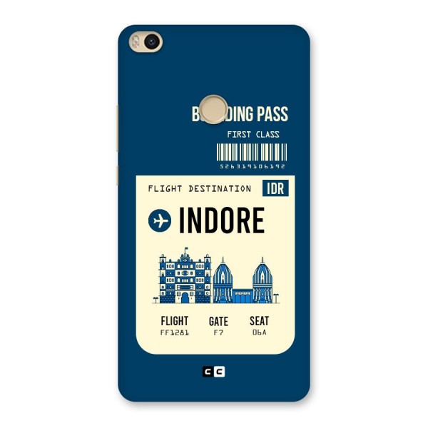 Indore Boarding Pass Back Case for Mi Max 2