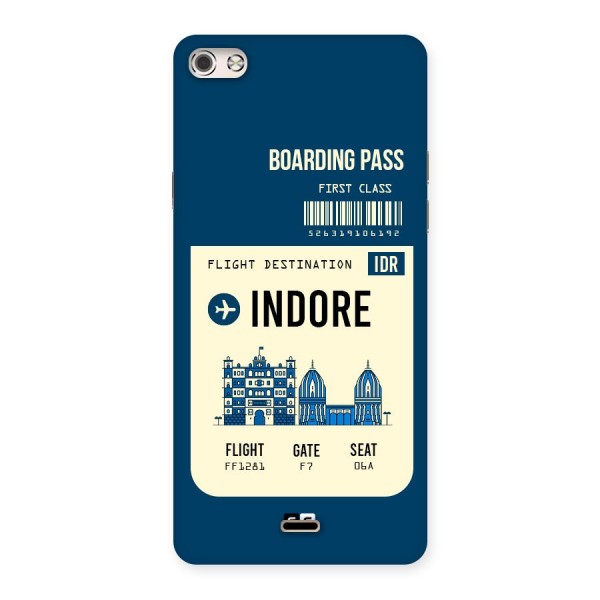 Indore Boarding Pass Back Case for Micromax Canvas Silver 5
