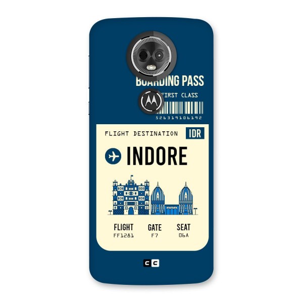 Indore Boarding Pass Back Case for Moto E5 Plus