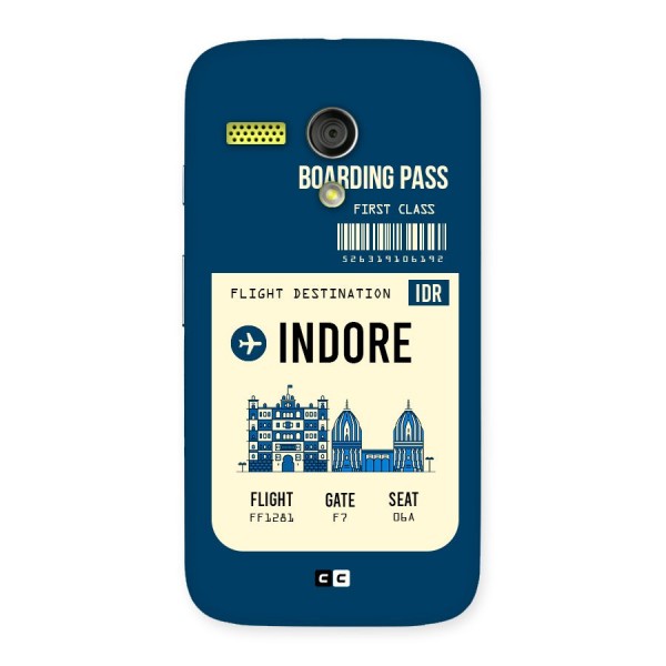 Indore Boarding Pass Back Case for Moto G