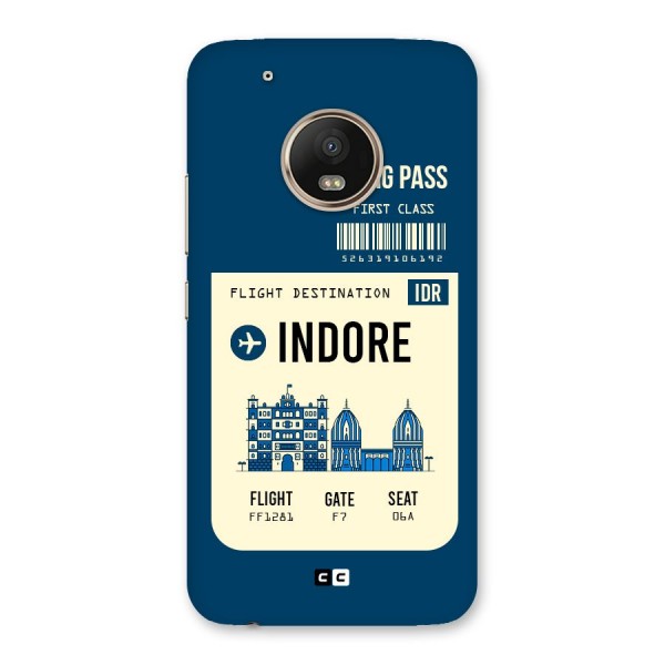 Indore Boarding Pass Back Case for Moto G5 Plus