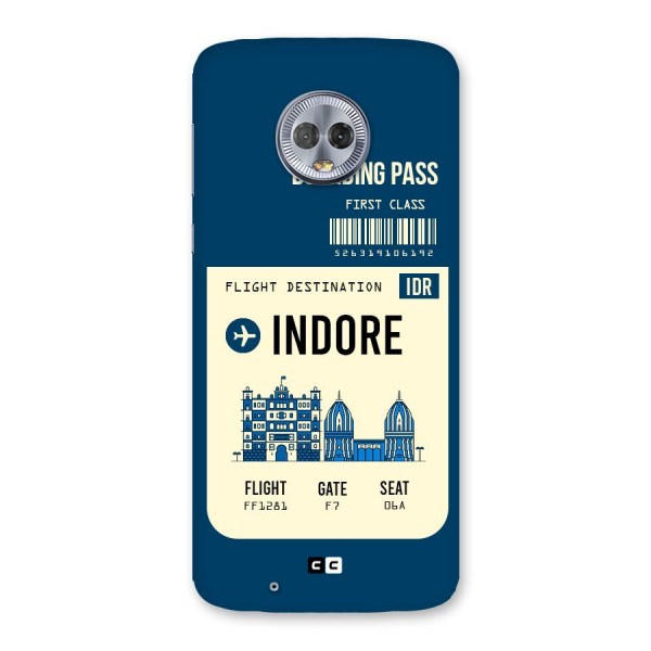Indore Boarding Pass Back Case for Moto G6