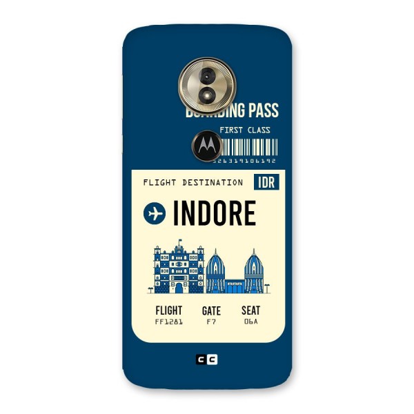 Indore Boarding Pass Back Case for Moto G6 Play